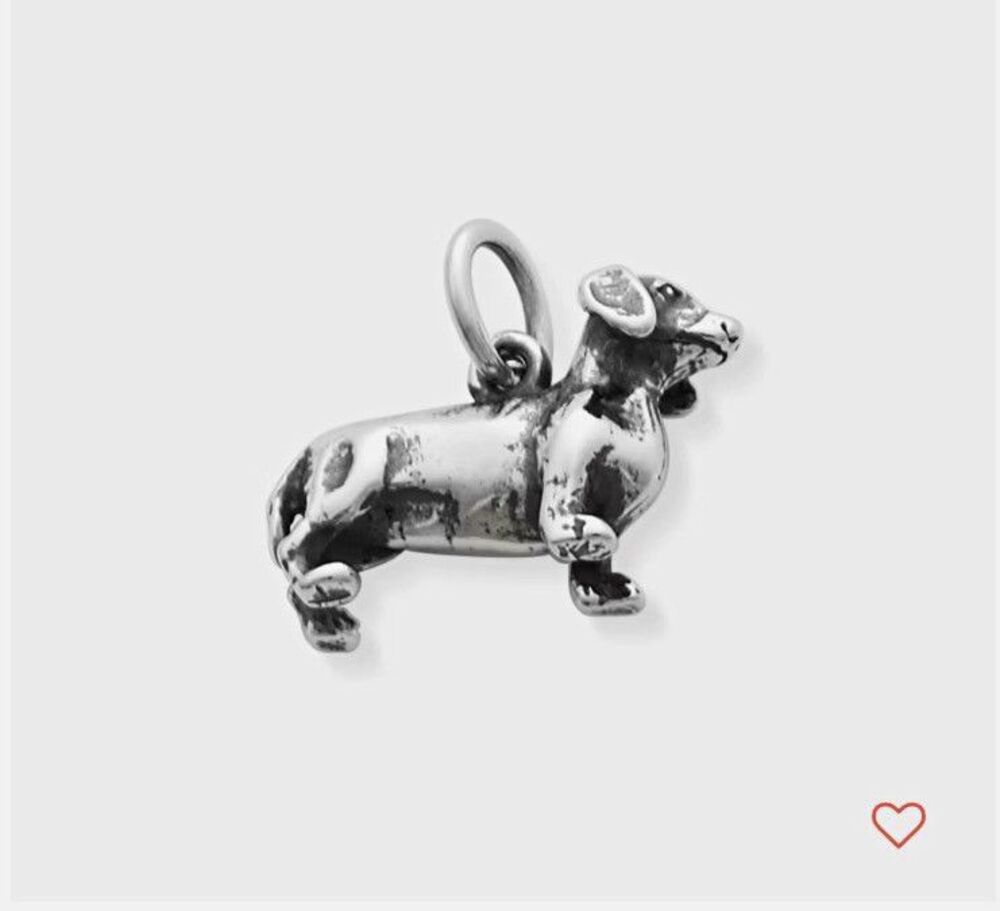 NWT James Avery Sterling Silver Dachshund Dog Charm